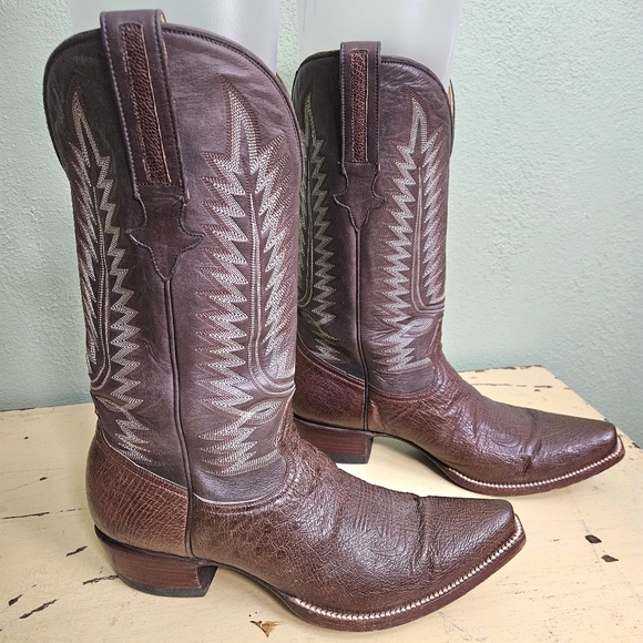 Heritage Boot Co. Other - Mens Heritage Boot Co. Norman Smooth Ostrich Brown Western Boots